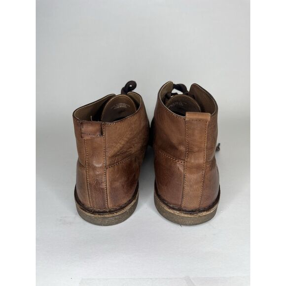 Frye Dark Brown Leather Lace Up Desert Chukka Boots Men Sz 10M US/43EU - Picture 5 of 13